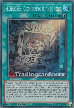 Yu-Gi-Oh! RECHERCHEE : Chercheuse du Butin du Peche : SR RA03-FR074 - Image 1