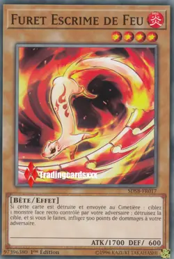 ♦Yu-Gi-Oh!♦ Furet Escrime de Feu (Fencing Fire Ferret) : SDSB-FR017 -VF/Commune- - Image 1