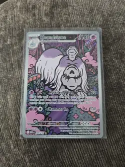 Pokemon TCG Mega Evolutions Houndstone Illustration Rare Holo Card 145/132 - Image 1