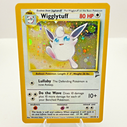 Pokemon TCG Wigglytuff Holo BASE 2 Rare Card Jungle Series 16/64 - Image 1