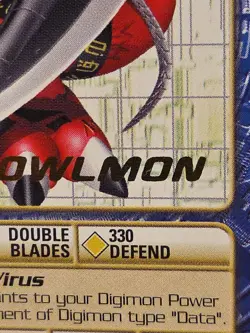 DIGIMON DIGI-BATTLE GOLD STAMP RARE CARD BOOSTER SERIES 4 BO-165 WARGROWLMON MT - Image 3