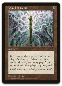 Wand of Denial (LP) Visions VIS Magic MTG - Image 1
