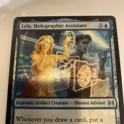 Lyla, Holographic Assistant 0007 Uncommon Foil Spider-Man MTG - Image 3