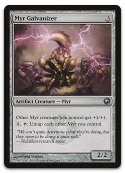 Myr Galvanizer #181 (LP) Scars of Mirrodin SOM Magic MTG - Image 1