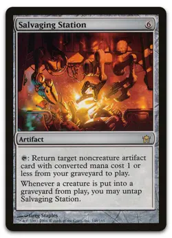 Salvaging Station #148 (LP) Fifth Dawn 5DN Magic MTG - Image 1