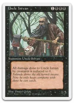 Uncle Istvan (LP) Fourth Edition 4ED Magic MTG - Image 1