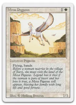 Mesa Pegasus (NM) Revised Edition 3ED Magic MTG - Image 1