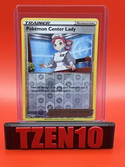 Pokemon Center Lady Reverse Holo Champion's Path #60/73 Pokemon TCG - Image 1