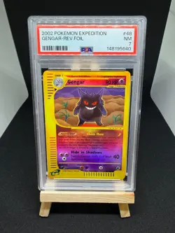 Pokemon Expedition Gengar 48/165 - Reverse Holo - PSA 7 - Image 1