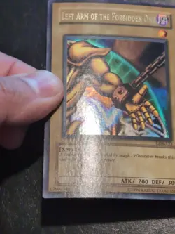 Yu-Gi-Oh LEFT ARM OF THE FORBIDDEN ONE LOB-123 WAVY VINTAGE 1996 COPYRIGHT MP - Image 4