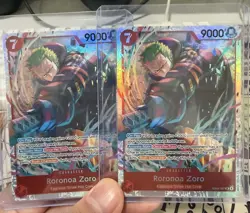 2 x One Piece TCG - Roronoa Zoro SR EB04-007, OP15-EB04 Set, ENG - Image 1