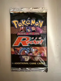 1999-2000 Pokemon 1 Booster Pack TEAM ROCKET Factory Sealed Trade Cards - Image 3