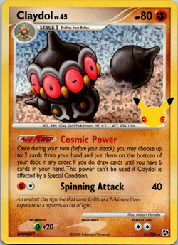 Claydol 15/106 Celebrations: Classic Collection Holo Rare Pokemon Card NM Mint ✨ - Image 1