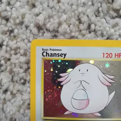 #3 Chansey 3/130 Base Set 2 Holo Pokemon Card TCG - Image 2