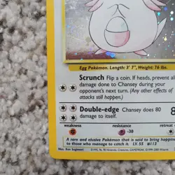 #3 Chansey 3/130 Base Set 2 Holo Pokemon Card TCG - Image 5