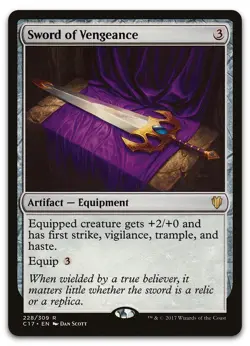 Sword of Vengeance #228 (NM) Commander 2017 C17 Magic MTG - Image 1