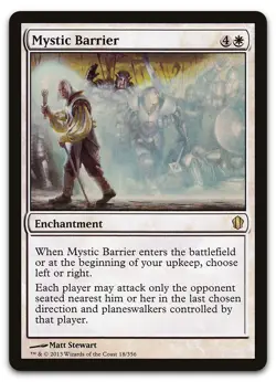 Mystic Barrier #18 (NM) Commander 2013 C13 Magic MTG - Image 1