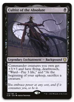Cultist of the Absolute #123 (NM) Baldur's Gate CLB Magic MTG - Image 1