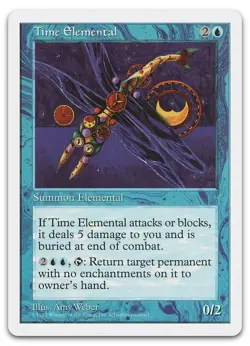 Time Elemental #129 (LP) Fifth Edition 5ED Magic MTG - Image 1