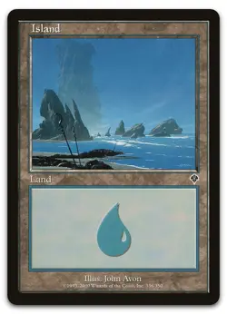 Island (336) #336 (NM) Invasion INV Magic MTG - Image 1