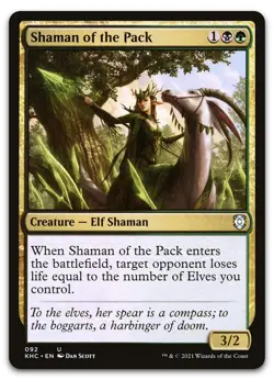Shaman of the Pack #92 (NM) Kaldheim KHC Magic MTG - Image 1