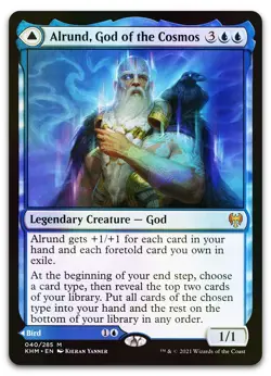 Alrund, God of the Cosmos #40 (Foil) (NM) Kaldheim KHM Magic MTG - Image 1