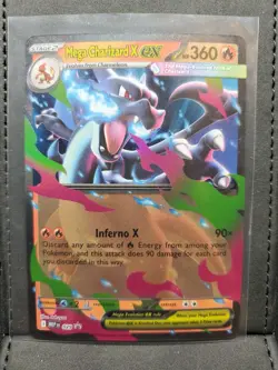 Pokemon TCG Mega Charizard X ex MEP 029 Mega Evolution Black Star Promo NM/M - Image 1