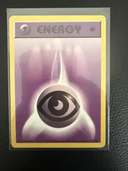 1st Edition Psychic Energy 101/102 Shadowless Base Set Vintage Pokemon Card - Image 1