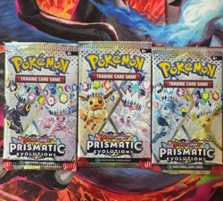 Pokemon Prismatic Evolutions Booster Pack LOT( 3) SEALED TCG POKEMON! - Image 1