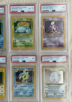 2000 Complete Pokemon Holo Base Set SPANISH 16 TCG LOT Charizard Blastoise PSA 9 - Image 5