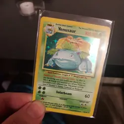 1999 POKEMON BASE SET UNLIMITED HOLO VENUSAUR 15/102 MP - Image 1