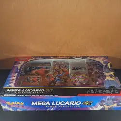 Pokemon TCG Mega Lucario Ex Figure Collection Box Brand New & Sealed! - Image 4