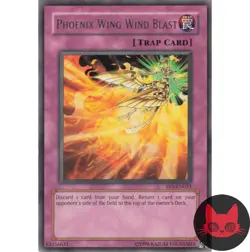 Yugioh Phoenix Wing Wind Blast FET-EN053 Rare NM - Image 1