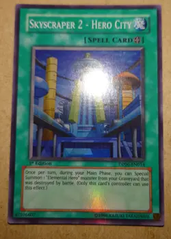 Skyscraper 2 - Hero City Unl Super Rare DP06-EN014 Yu-Gi-Oh! - Image 1
