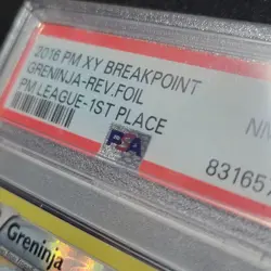 Pokemon League Card Greninja 1ST Place 2016 XY Breakpoint BKP 40 - PSA 8 POP 16 - Image 4