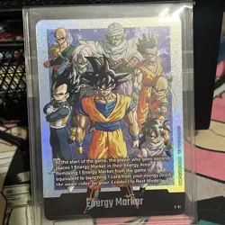 Bandai Dragon Ball Manga Booster Promo E-91 Energy Marker Holo Card EN NM 🐉🌟 - Image 1