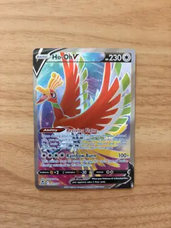 Pokemon Card Ho-Oh V 187/195 Ultra Rare Full Art Silver Tempest - NM - Image 1
