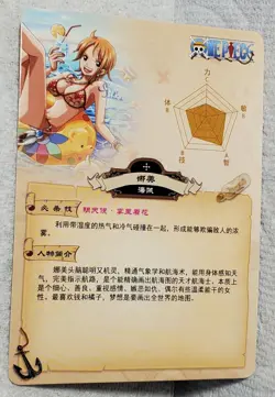 One Piece Nami "WANTED" Chinese SR Card # OP-02-028 - Image 2