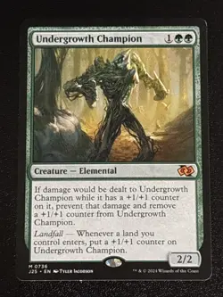 MTG Foundations Jumpstart Undergrowth Champion 0736 NM Mythic - Image 1