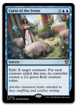 Curse of the Swine #92 (NM) Thunder Junction OTC Magic MTG - Image 1