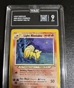 Light Ninetales 2002 WOTC Pokemon Neo Destiny 50 TAG 9 Mint - Image 3