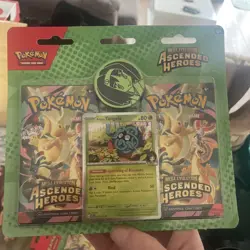Pokemon TCG Ascended Heroes Double Blister Booster Pack Erika's Tangela - Image 1