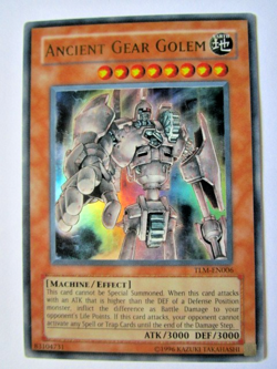 Yugioh! Ancient Gear Golem Tlm-en006 Unlimited Ultra Rare Hard Play!! - Image 1