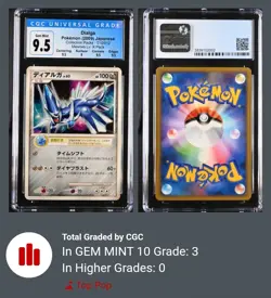 Pokemon - Dialga - Mewtwo Lv. X Pack ; 010/020 - RARE POP 3 ! - CGC GM 10 - Image 1