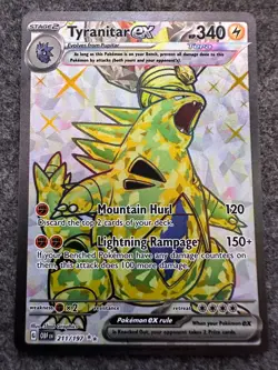 Pokemon - Tyranitar ex - 211/197 - SV Obsidian Flames - Full Art Card - Image 1