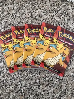 Pokemon / Pokemon 2025 McDonalds 5 UNOPENED Packs EACH CONTAINS 4 Cards. - Image 1