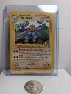 Machamp 43 Black Star Rare Promo Pokemon Card WOTC LP Excellent - Image 1