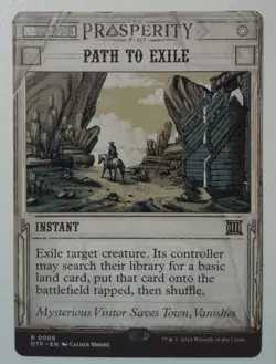 Path to Exile *Rare* Magic MtG x1 OTP Outlaws Breaking News - Image 1