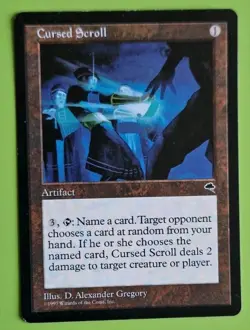 MTG Cursed Scroll x1, Tempest. Good. Pre Modern, Commander - Image 1