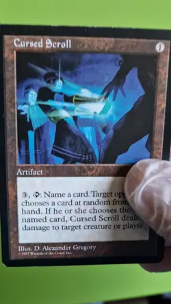 MTG Cursed Scroll x1, Tempest. Good. Pre Modern, Commander - Image 2